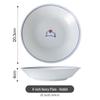ZISIZ Underglaze Ceramic Dinner Plate Set