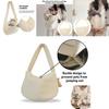 Stylish Cat Carrier With Single Shoulder And Crossbody Straps Perfect For Outdoor Adventures