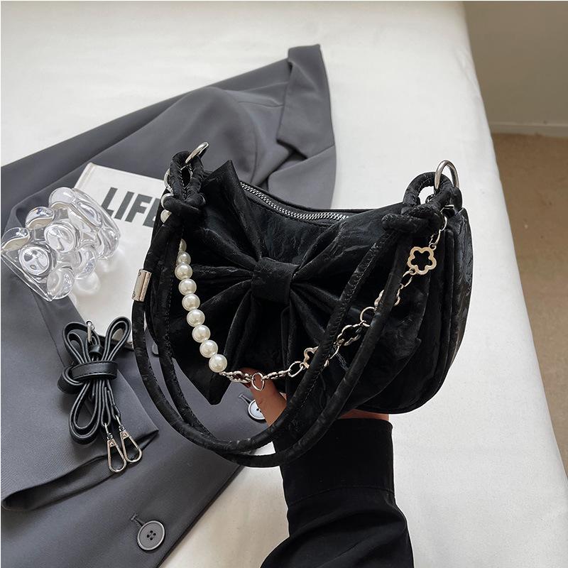 Kabelka Bow Love pro ženy Módní a trendy řetízková crossbody kabelka Niche design High-end kabelka přes rameno