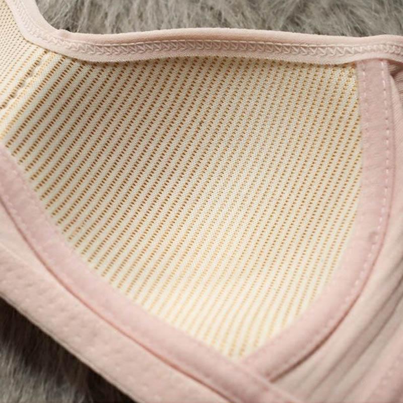 Ladies Korean Version No Steel Ring Simple Glossy Thin Thread Gather Anti-sagging Anti-glare Side-collection Bra