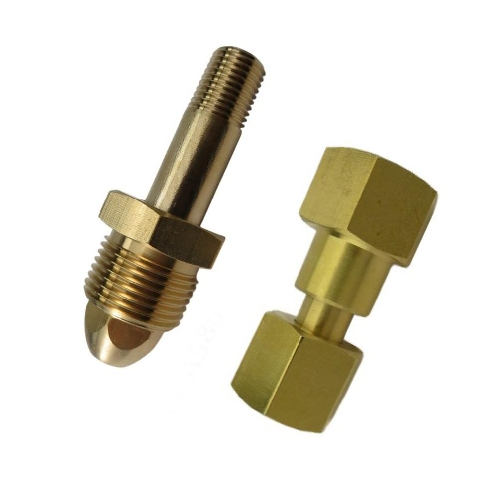 Inert Gas Cylinder Connector CGA-320 To CGA-580 Adapter Cylinder To Regulator Adapter Welding Gas Regulator Excellent Sealing