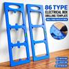 ABS 86 Switch Box Opening Jig With Level Electrical Socket Hole Position Tool  for Electrician