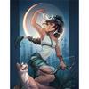 2026 New Witch Diamond Painting Girl 5D Diamond Full Drill Stitch Complete Set Crystal Handicraft Gift Home Decor