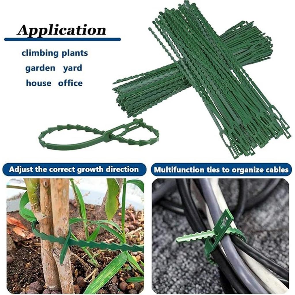 Multi-purpose Reusable Garden Green Binding Tape, Binding Wire, Garden Fishbone Binding Wire