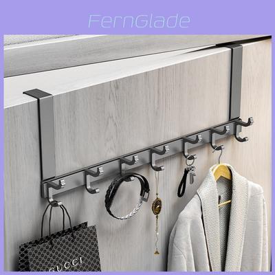 Modern Door Back Hook Rack With Removable Design For Bedroom Storage And Clothing Organization