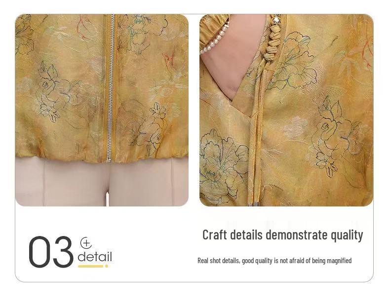 2026 Spring Fashion Age-Reducing Jacket for Middle-Aged & Elderly Women - Casual Thin Style Top
