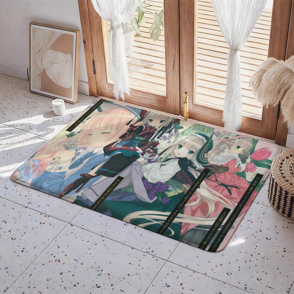 Anime G Gosick Floor Mat Eco  Flannel Doormat Non Slip Odorless Indoor Floor Rug Soft Short Plush Home Mat
