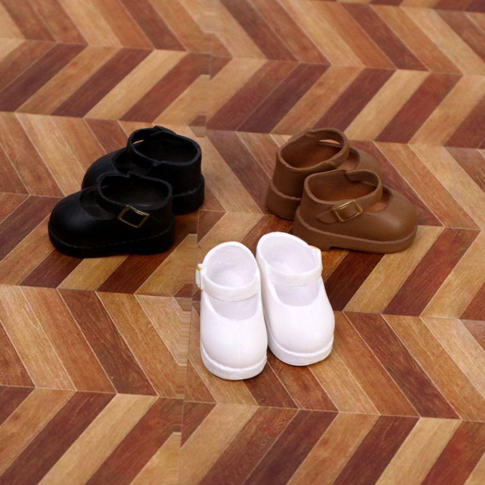 Casual Cowhide Dolls Shoes  for 1/11 OB11 Doll/for 1/12 BJD Doll/For obitsu11GSCbody9OB11 Dolls