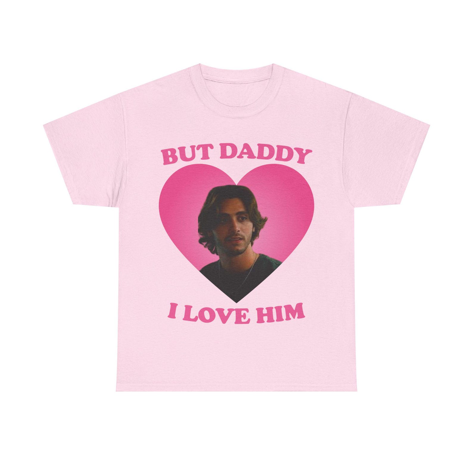 I love him Antonio Cipriano pink hearT-Shirt S