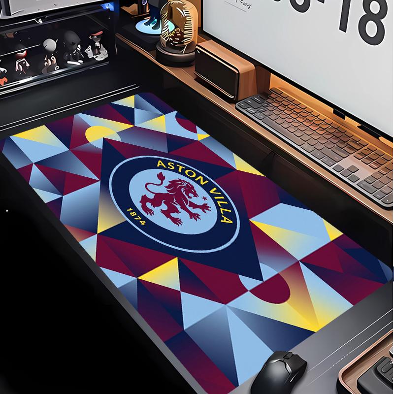 Tappetino per Mouse Stampa Calcio Aston Villa Non?Tappetino Antiscivolo in Gomma per Scrivania Impermeabile Mousepad da Gioco per Laptop Ufficio Desktop