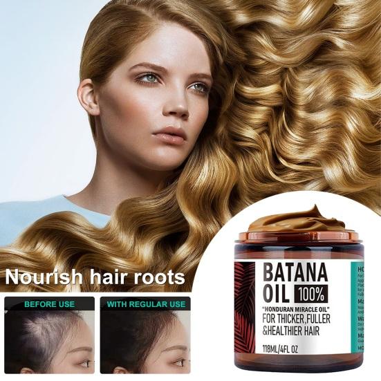2ks 118G Růst vlasů Batana Oil Přírodní Rostliny Muži Ženy Hydratační vyhlazování Snižuje vypadávání vlasů Suché poškozené roztřepené vlasy Regenerační krém s esenciálními oleji