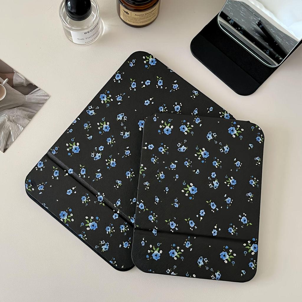 Portable Girly Floral Folding Makeup Mirror for Travel & Dormitory