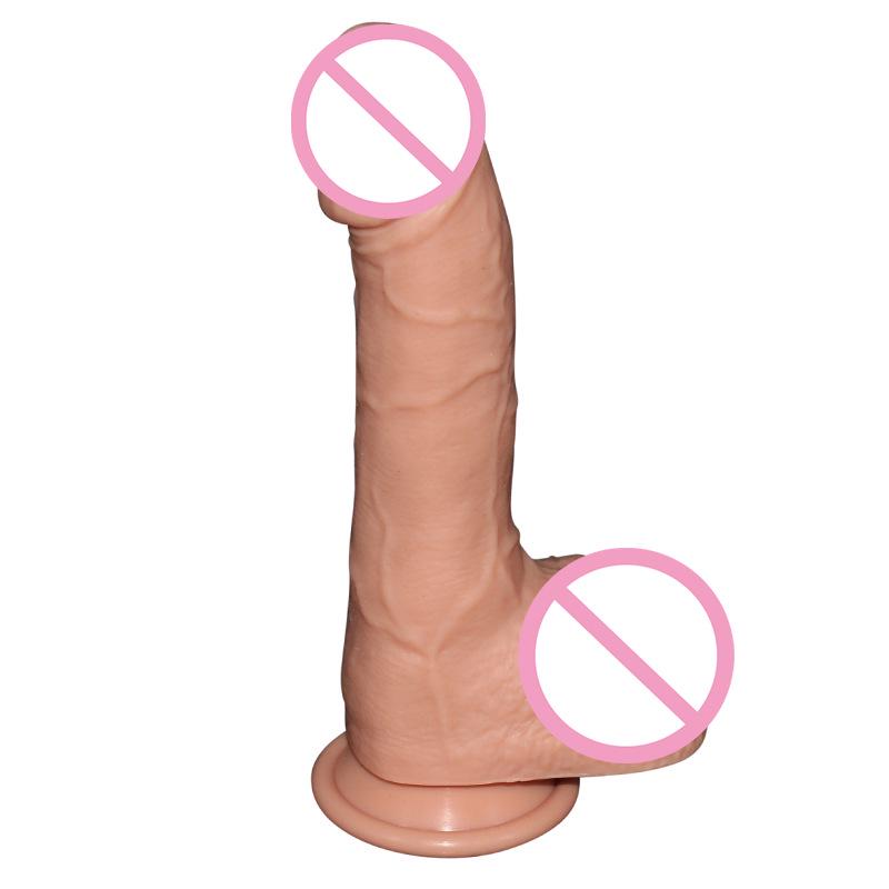 Female Simulation Suction Cup Vibrator: Giant Thick Silicone Toy