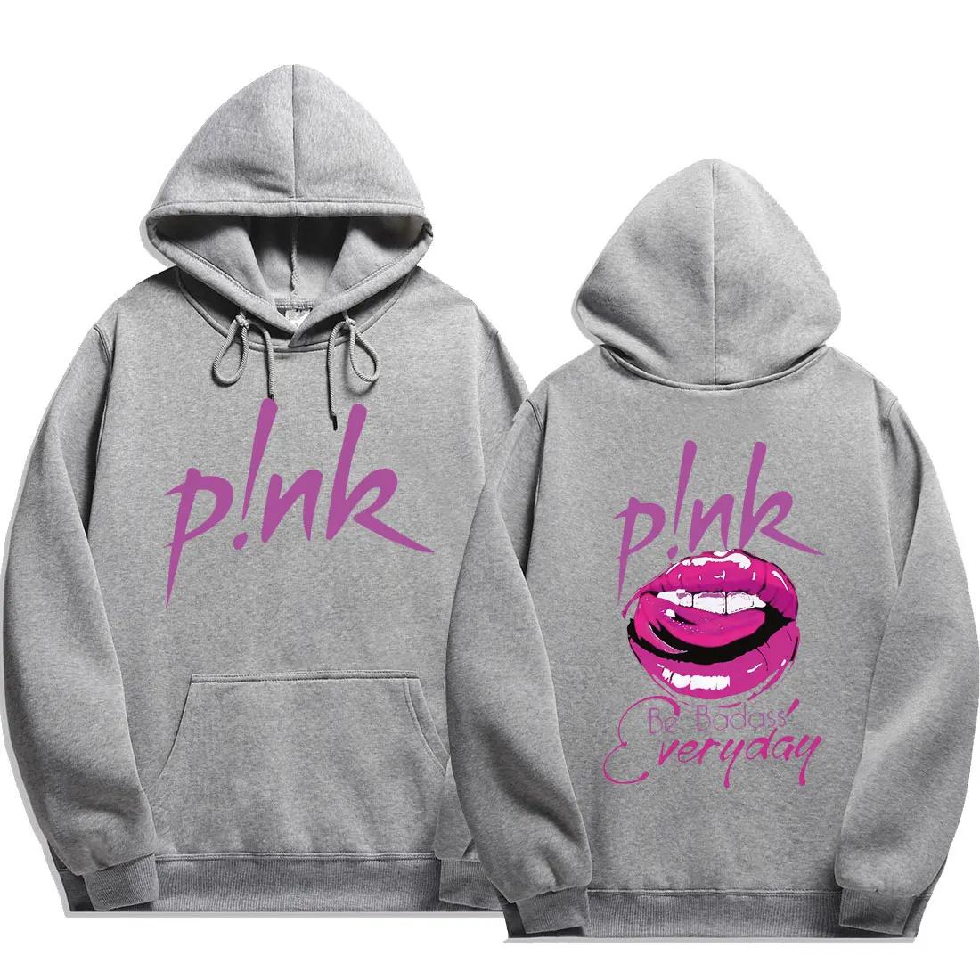 

P!nk Pink Singer Summer Carnival 2024 Tour New 2024 print Hoodie Long Sleeve Streetwear Men Women Hooded Sweatshirt Clothes 3XL