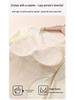 Women’s Cashmere Silk Slimming Underwear Set with Built-In Bra: Warm Cotton-Wool Long Sleeve Top & Bottoms for Autumn/Winter