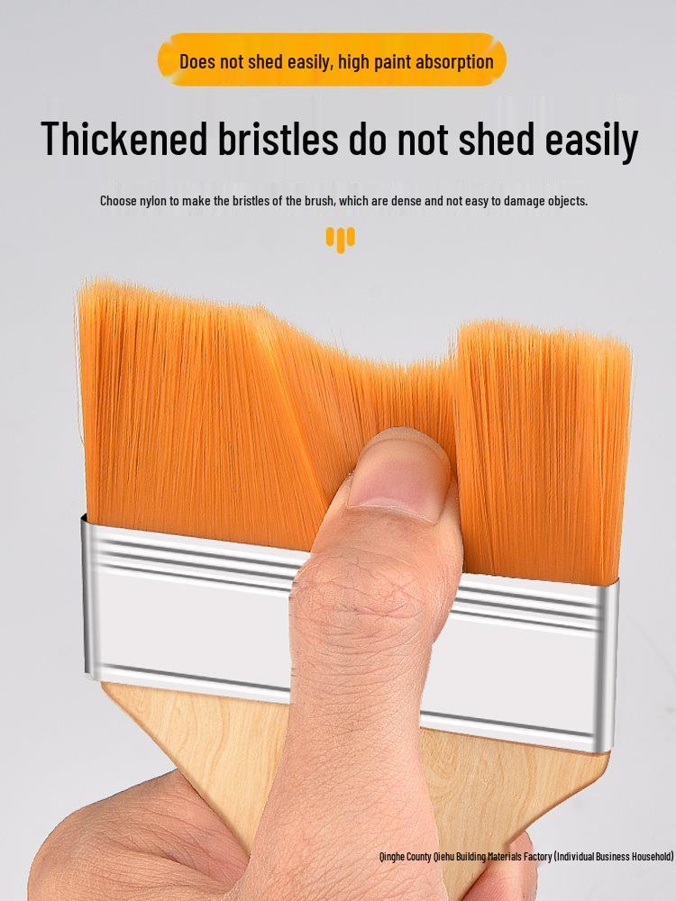 Soft Nylon Bristle Industrial Cleaning and Dusting Brush - No Trace, Wool, and Latex Paint Brush
