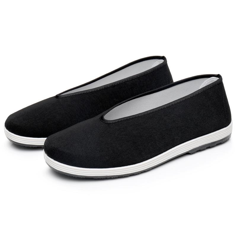 Scarpe da Kung Fu Tradizionali Cinesi Neutre in Cotone Scarpe Sportive da Allenamento Arti Marziali Tai Chi Traspiranti e Resistenti all'Usura Sportive