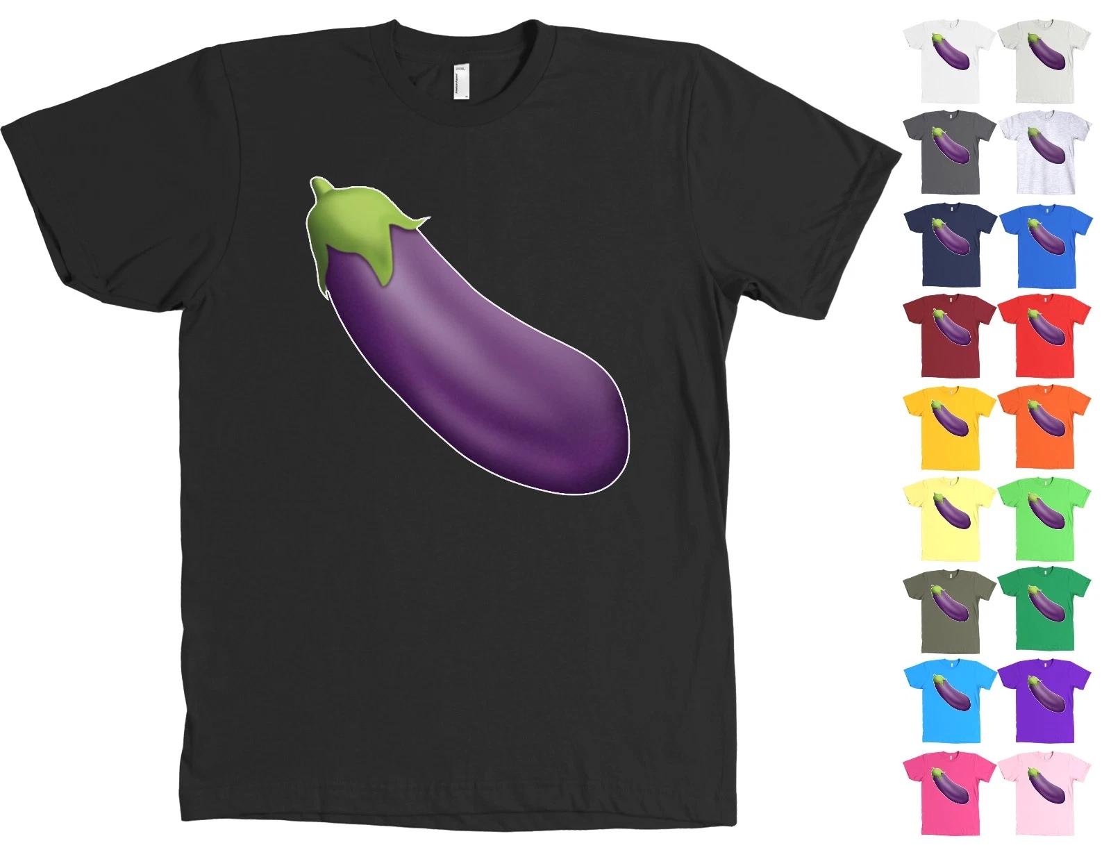 Huge Eggplant Emoji Bella + Canvas Shirt - MANY COLORS 4XL