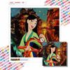 DIY Diamond Painting Round Diamond Mulan and The Fox Full Diamond Mosaic Home Decoration Painting Cross Stitch Kit