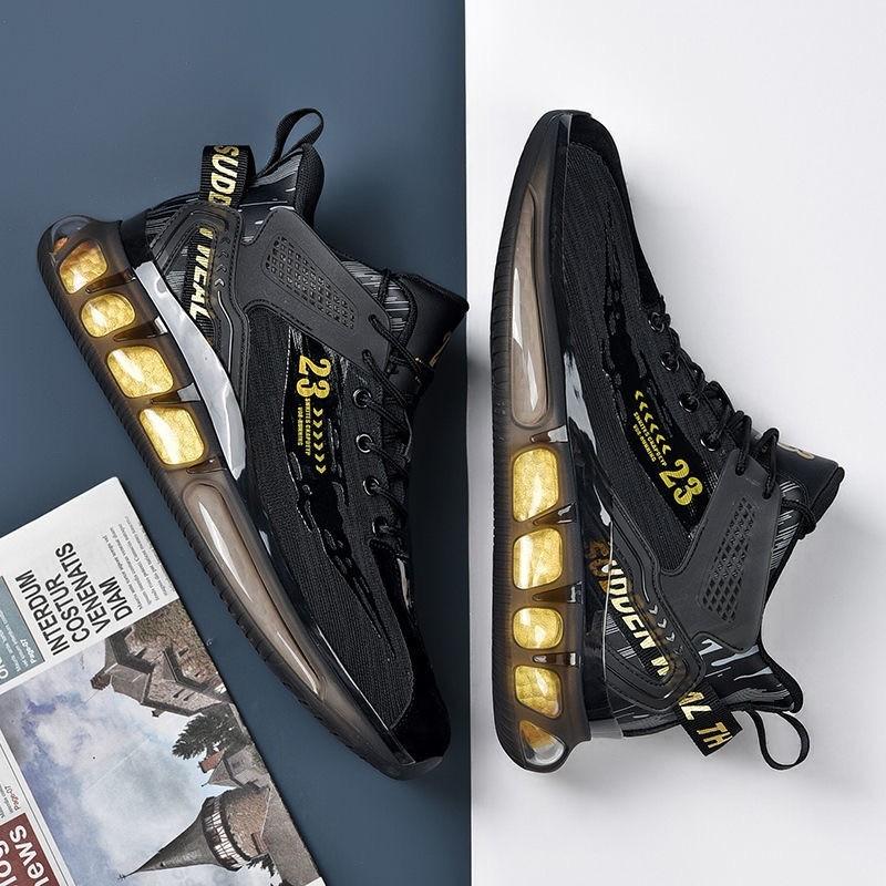 Pantofi pentru bărbați Cizme de alergare Moda Jogging în aer liber Pantofi sport Plasă Respirabil Amortizare Coș negru Încălțăminte pentru bărbați Mărime mare