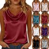 Oberteile Für Damen Ärmellos V-Ausschnitt Lässige T-Shirts