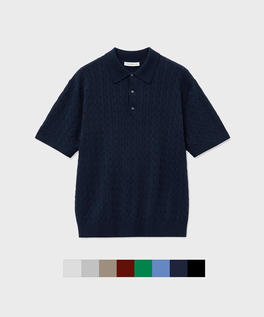 INTEMPOMOOD Daily Cable Collar Knit: 8 Colors (Type B)