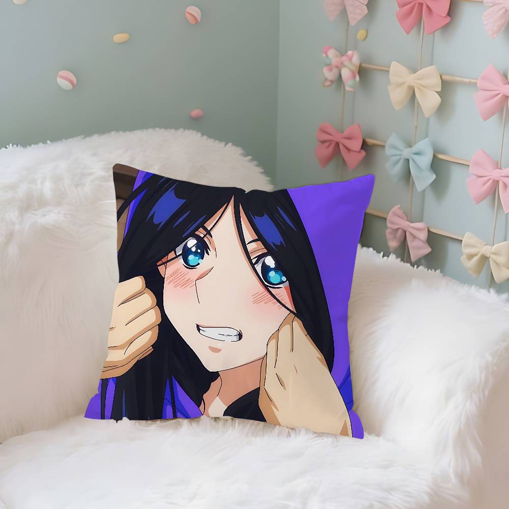 Anime Cute HZenshu Case Plush Fabric Soft Pillowcase Double Sided Print Cushion Cover Household Gifts