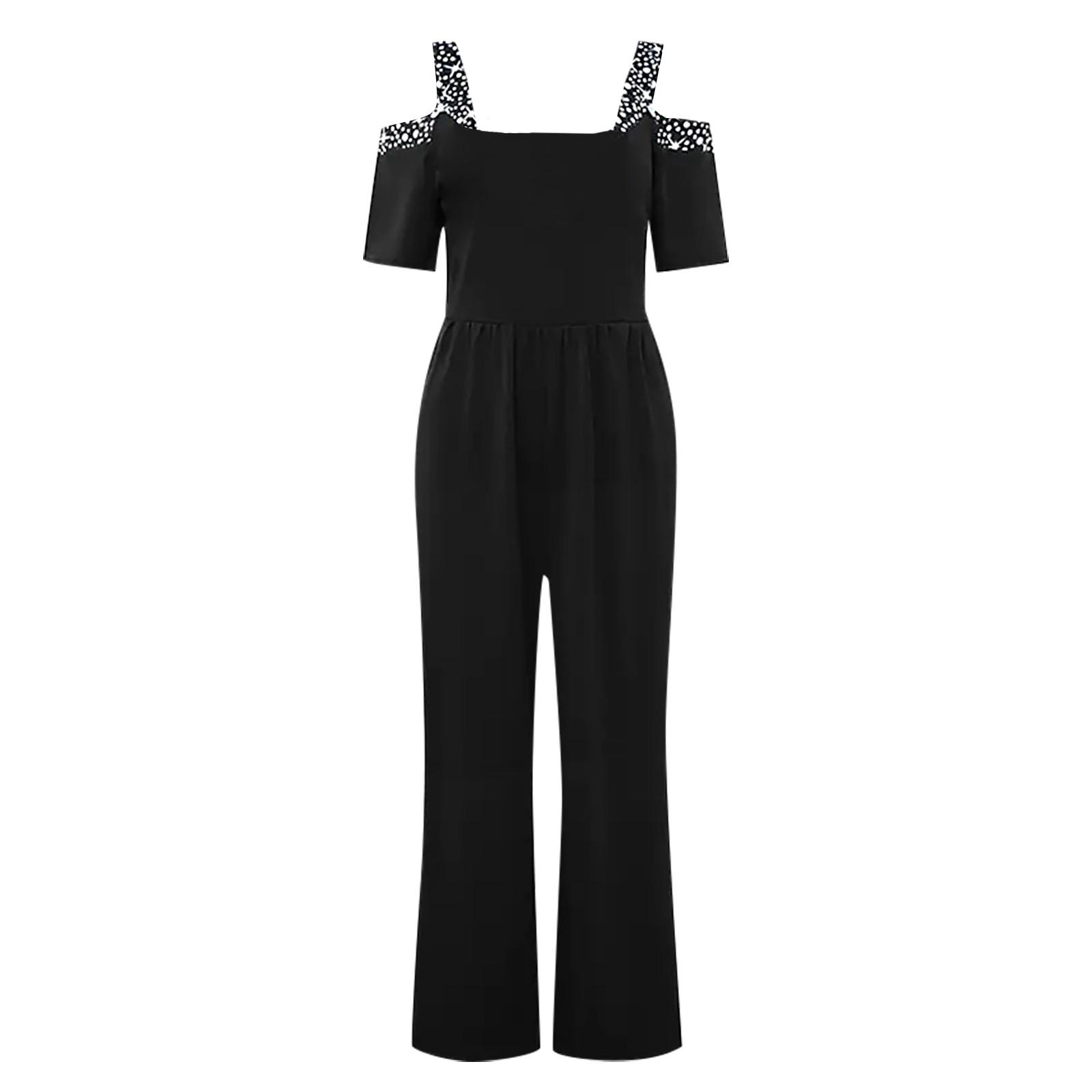 Женский повседневный комбинезон с широкими штанинами — фото 4