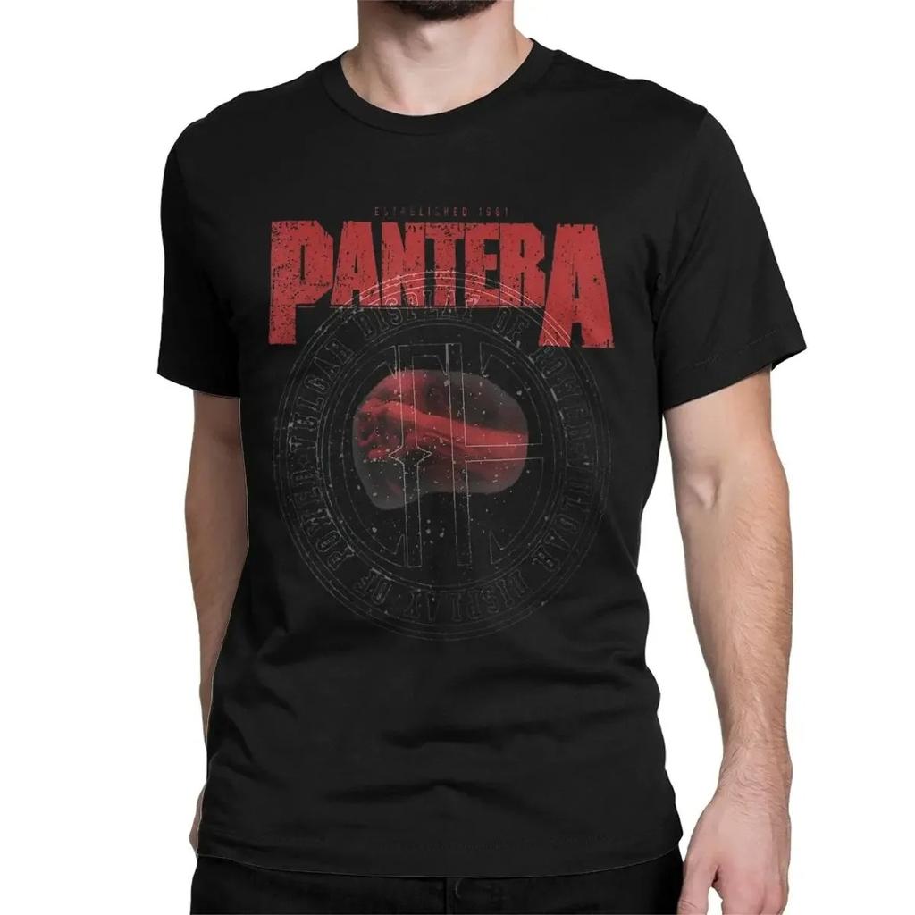 American Heavy Metal Band Pantera Poster Graphic Print Tshirt Men Women Crewneck Cotton Tee New  Harajuku Fashion Oversized Top