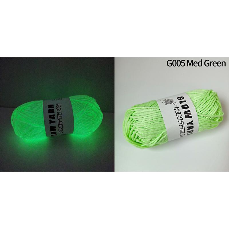 Novel Functional Yarn Glow In the Dark Polyester Luminous Yarn 2mm For Knitting Sweater Hat Glowing Yarn