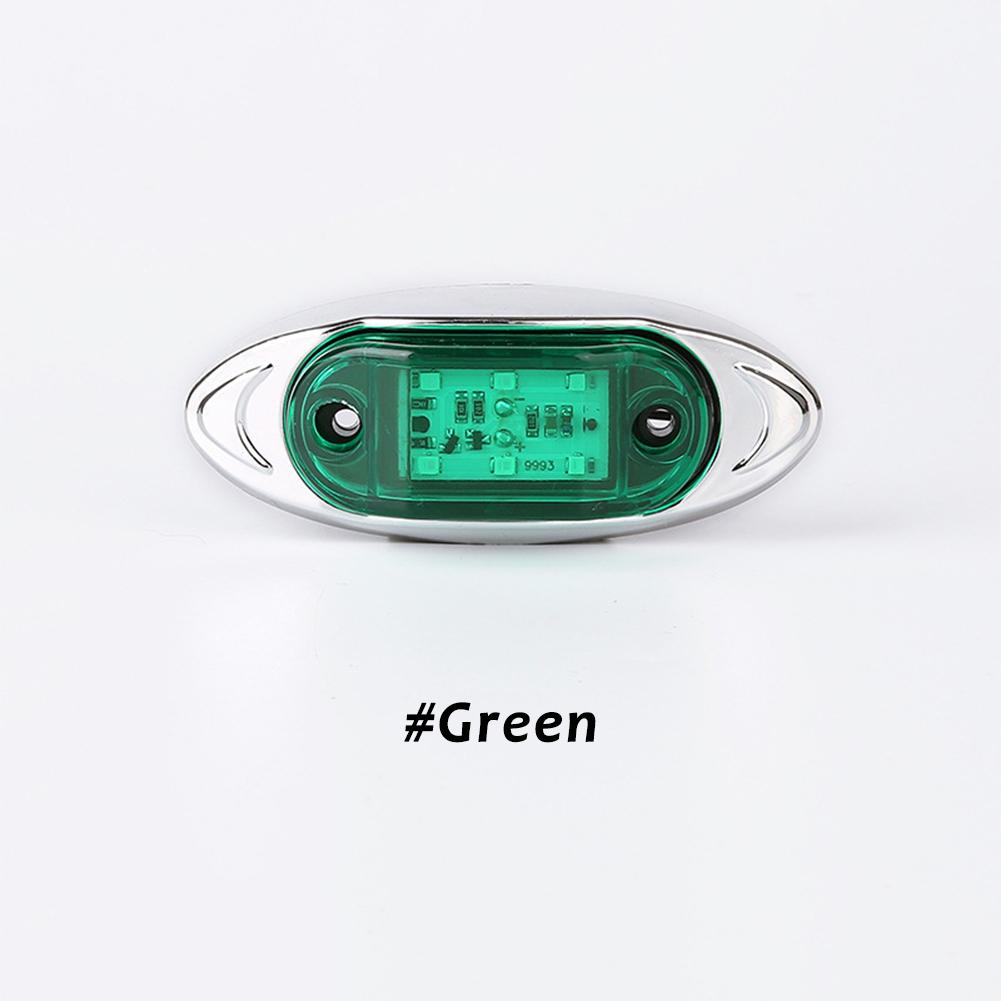 

2 шт. боковые габаритные огни красные для прицепа грузовика каравана автофургона светодиодные лампы боковые габаритные огни 12/24 В предупреждающий свет 2PCS зелёный