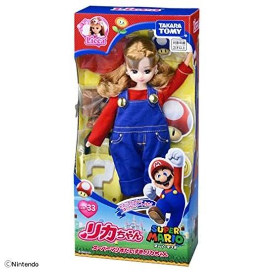 Takara Tomy Licca-chan Doll LD-33 Super Mario Daisuki Dress-Up Play Toy Age 3 up