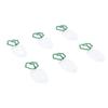 100Pcs Carrot Shape Paper Clips Bulk Cute Fun Colored Stainless Steel for Bookmarks Planner Office S