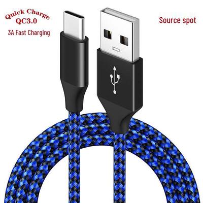 Android Phone Type-C Nylon Braided 3M Fast Charging & Data Cable