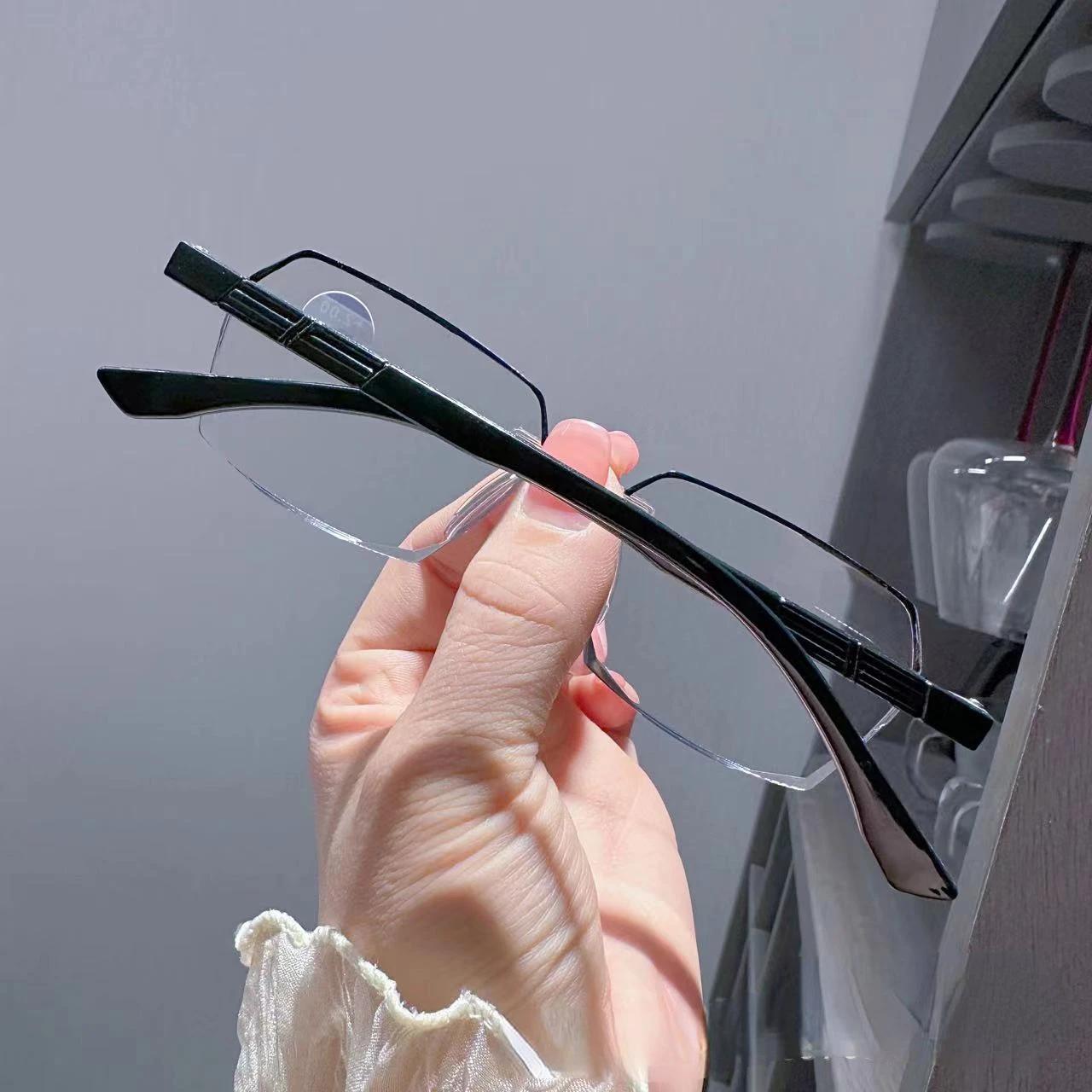 

Мужские очки для пресбиопии Бескаркасные очки для чтения для дальнозоркости +4.0