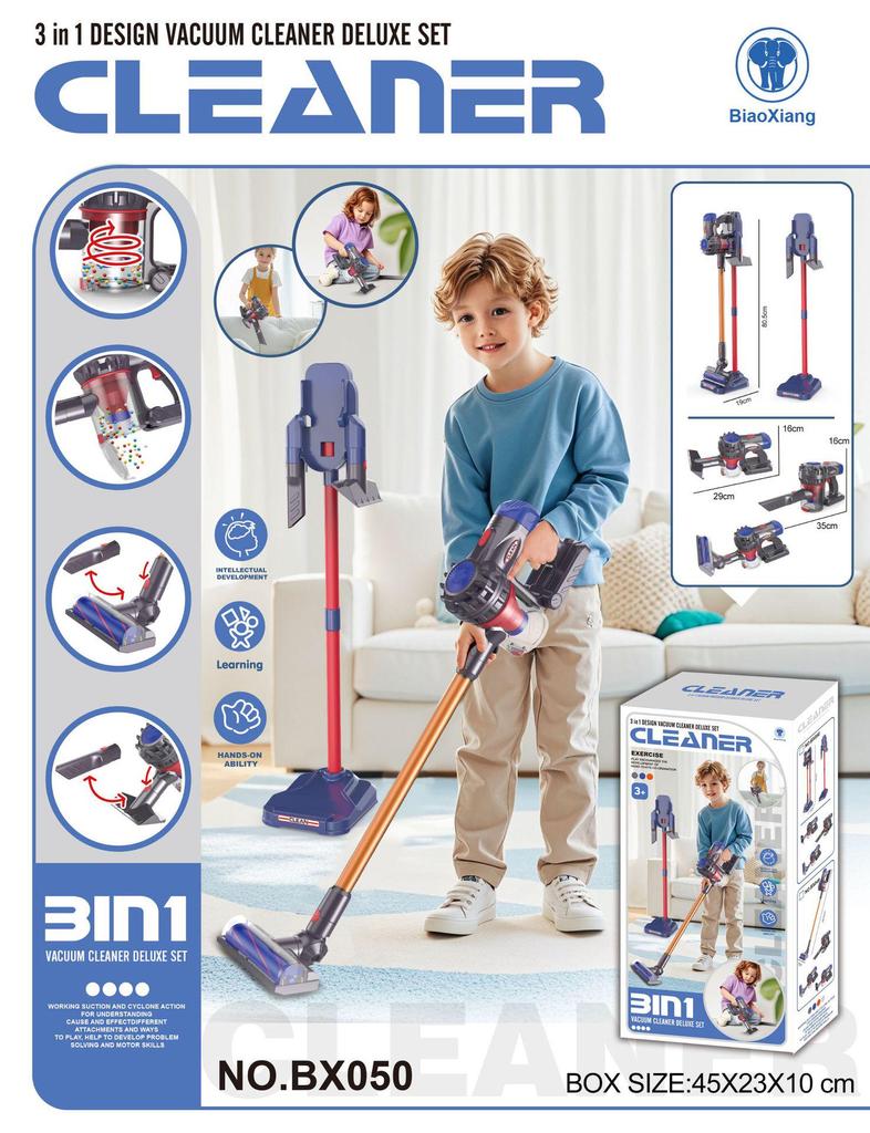 Kids' Electric Play Vacuum Cleaner Set - Interactive Cleaning Toys