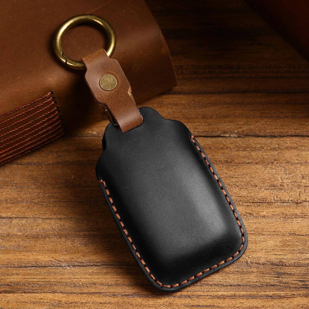 Premium Genuine Leather Key Case for Land Rover - Full Coverage, Signal-Friendly Protection