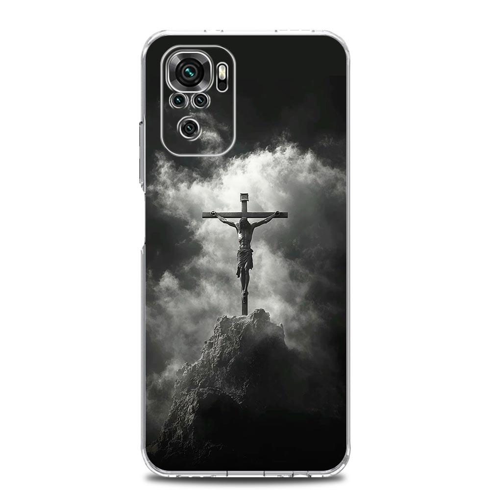 Etui Na Telefon Dla Xiaomi Redmi Note 15 14 13 12 4G 10 11 Pro Plus 5G 14C 13C 12C 10C Miękkie Pokrowiec TPU Krzyż Jezusa Chrystusa Biblia