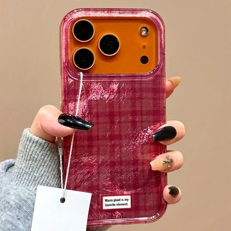 Creative Color Blocking Grid Vortex Pattern Phone Case For iPhone 17 16 15 14 13 12 11 Pro Max XS XR X 7 8 Plus Silicone Cover