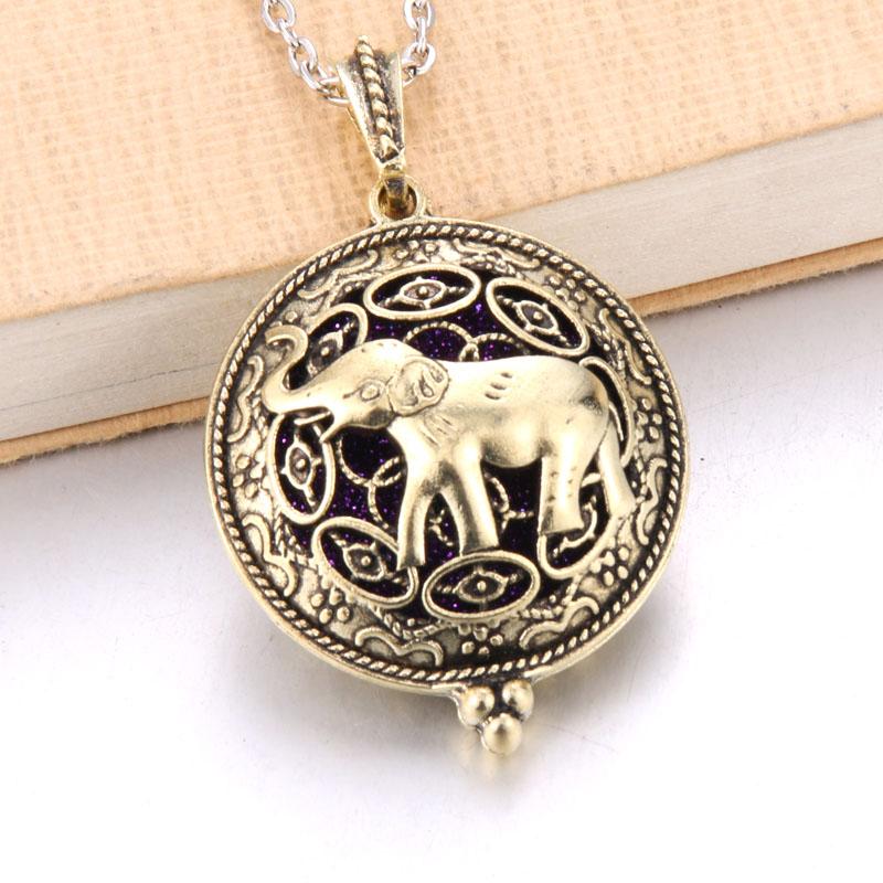 Aromatherapy Necklace Tree of Life Diffuser Jewelry Vintage Open Locket Pendant Essential Oil Perfume Aroma Diffuser Necklace
