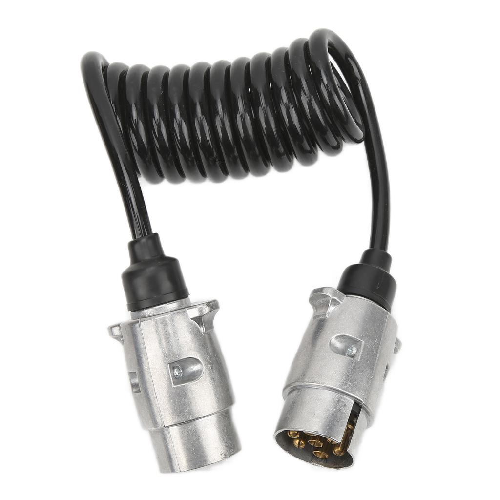 Anhängerstecker Verlängerungskabel 2 Meter 7-polig Metall Europäischer Standard Autozubehör