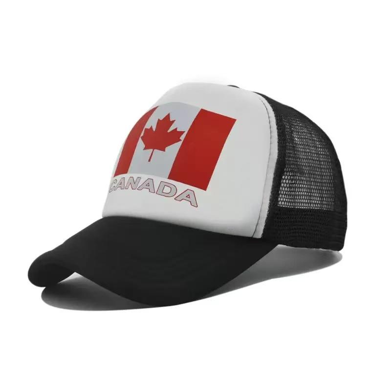 Berretto da Baseball Stampato con Bandiera USA Canada Messico, Berretto a Rete Snapback per Appassionati di Sport Calcio, Cappello da Sole per Esterno