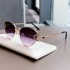 Womens Cat Eye Metal Sunglasses With Pc Lenses And Uv400 For Summer Outings