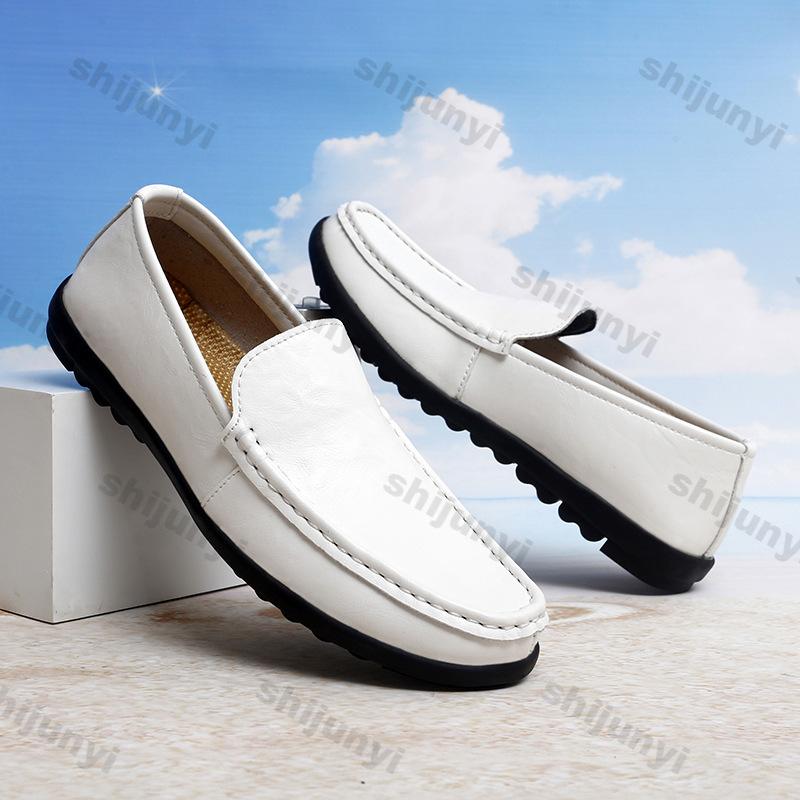 Fashion Large Size Men's Casual Shoes 2025 Spring Summer New Lightweight Comfortable Slip On Flats Soft Sole Non Slip Vulcanized Shoes