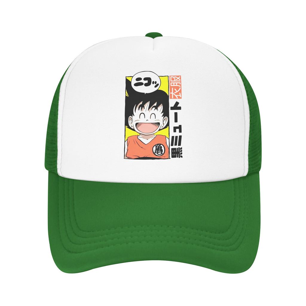 Summer Outdoor Dragon Ball DragonBall anime Mesh Caps Unisex  Adjustable Foam Trucker Hats For Casual Wear