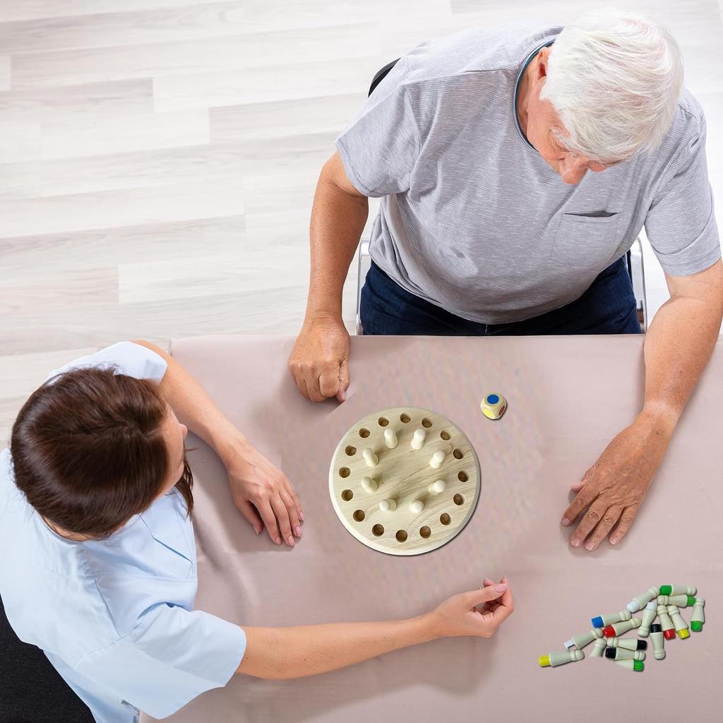Memory-Spiel, Pädagogisches Gehirntrainingsspiel für Kinder, Senioren und Kleinkinder, Holzpuzzle-Spielzeug, Brettspiel
