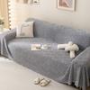 Modern Style Four Seasons Universal Back Plaid Plush Sofa Towel All-Inclusive Living Room Universal Cover Cover