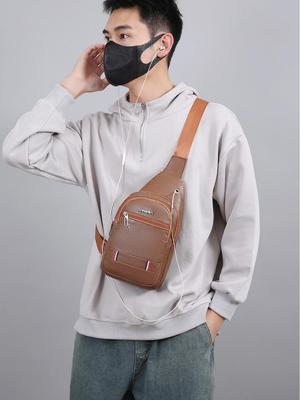 Multifunktionale Umhängetasche für Herren - Lässiger Outdoor Schulter- und Brustrucksack für Reisen und Sport