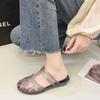 Fashion Crystals Shoes Outside Women's Slippers and Ladies Sandals Unique High Quality New Collection Shoe Clappers Fashion Style Slides