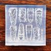 Transparent 3D Silicone Nail Mold for DIY - Sea Shell, Fishtail, Starfish, Jellyfish & Conch Nail Art Carving Tool
